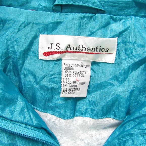 J.S. Authentics Vintage Windbreaker Jacket - Picture 3 of 6